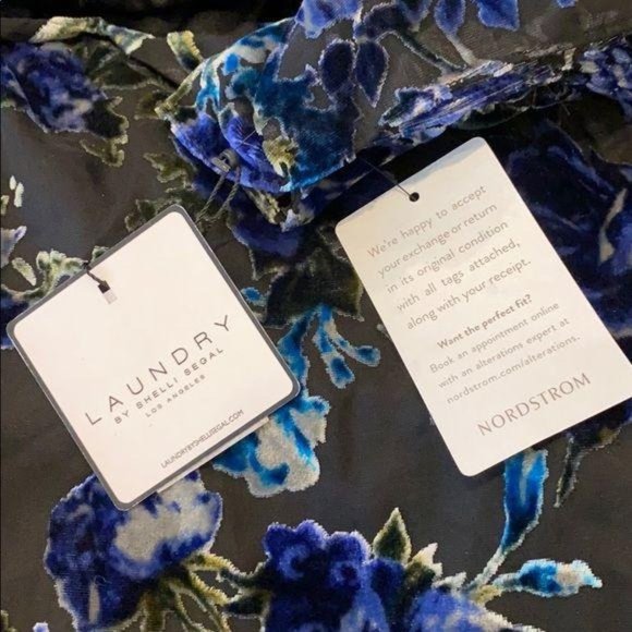 Laundry by Shelli Segal Velvet Burnout Dress NWT - Picture 11 of 13